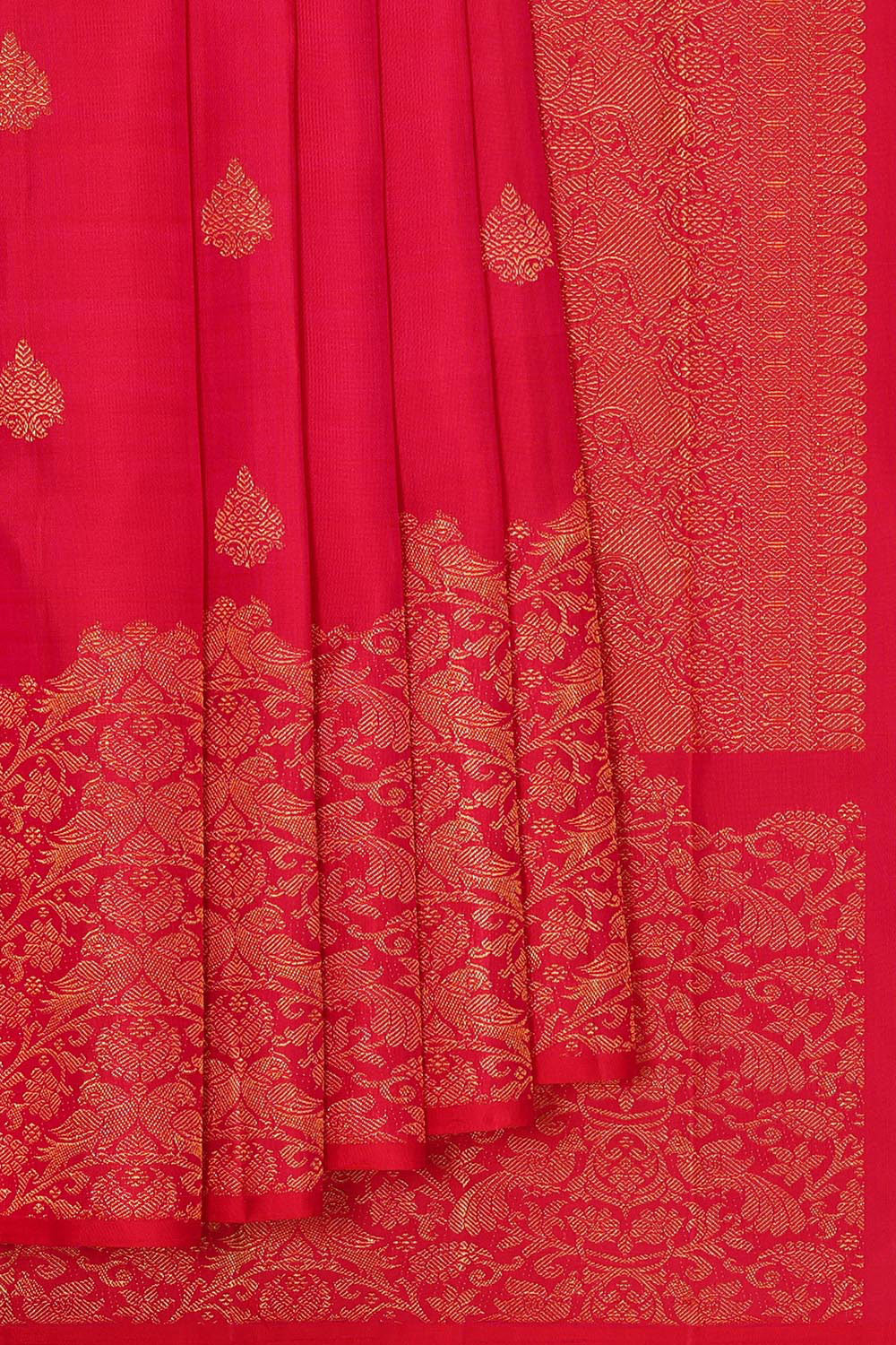 Arani Silk Reddish Pink Saree