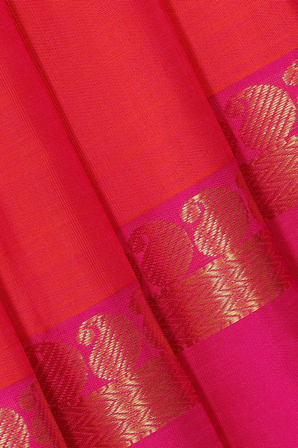 Arani Silk Light Red Saree