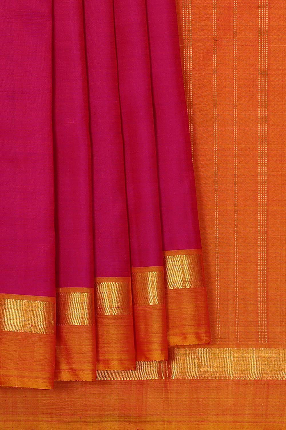 Arani Silk Rani Pink Saree