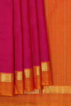 Image of Arani Silk Rani Pink Saree