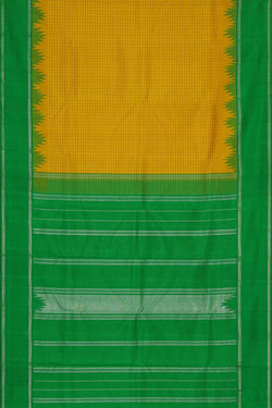 Image of Arani Silk Haldi Yellow Saree