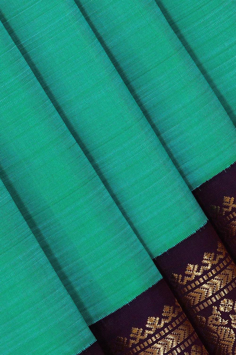 Arani Silk Sea Green Saree