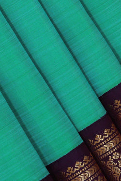 Image of Arani Silk Sea Green Saree