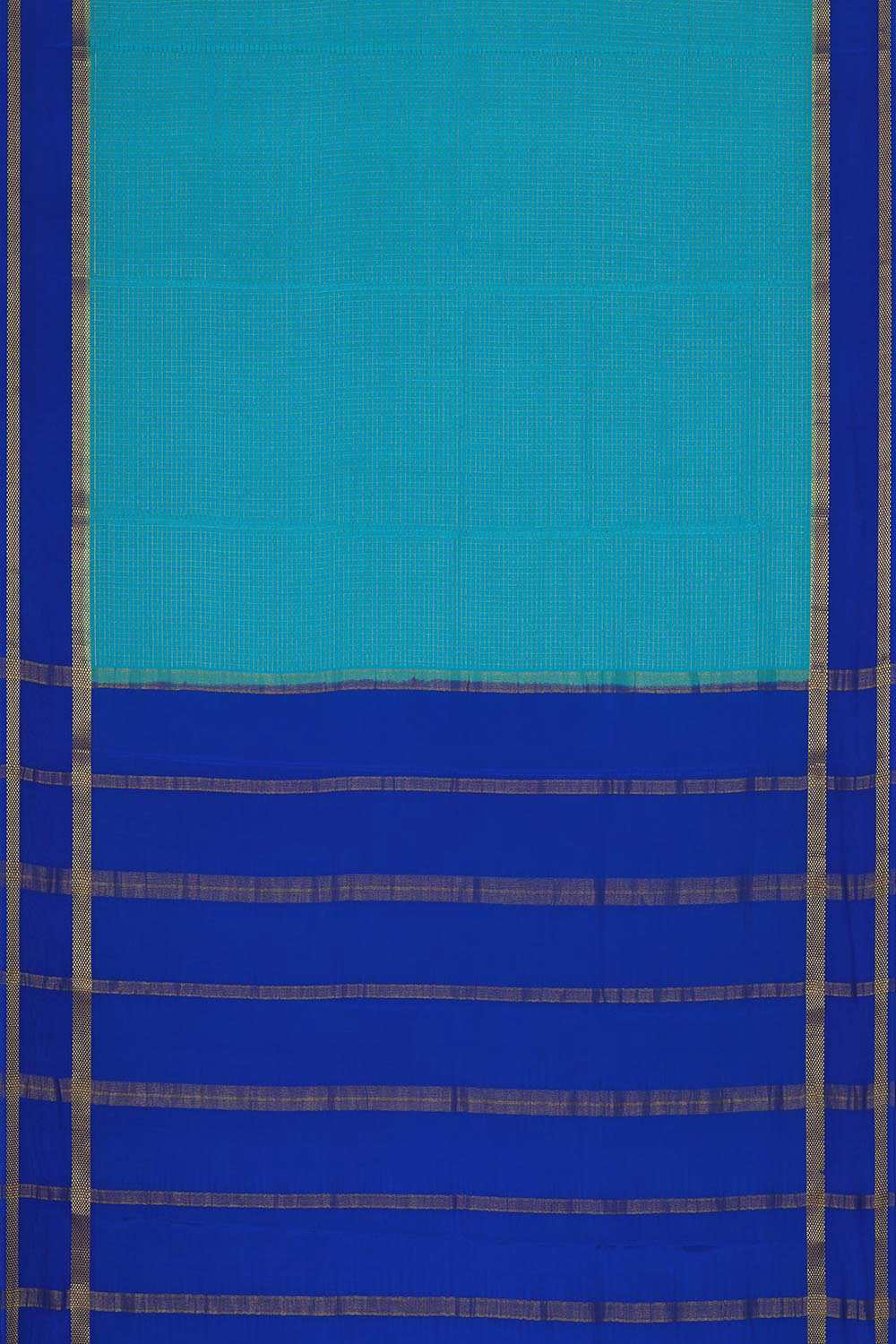 Mysore Binny Crepe Silk Sky Blue Saree