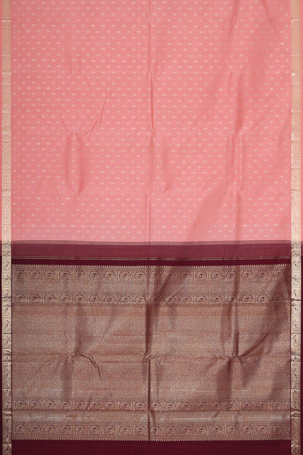 Image of Arani Silk Light Peach Saree
