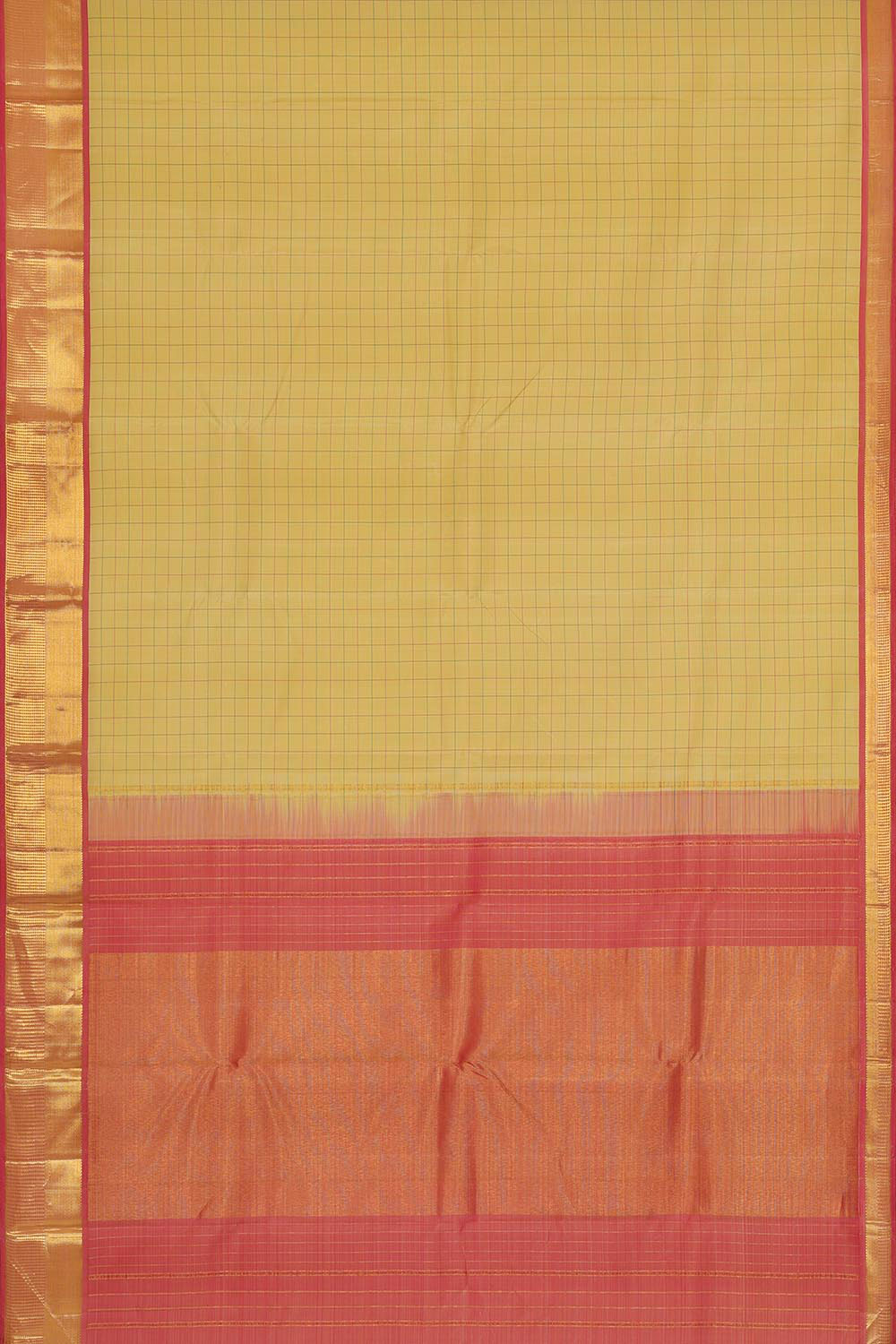 Arani Silk Yellow Saree