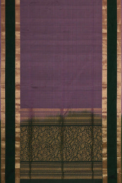 Image of Dark Lavender Silk Saree