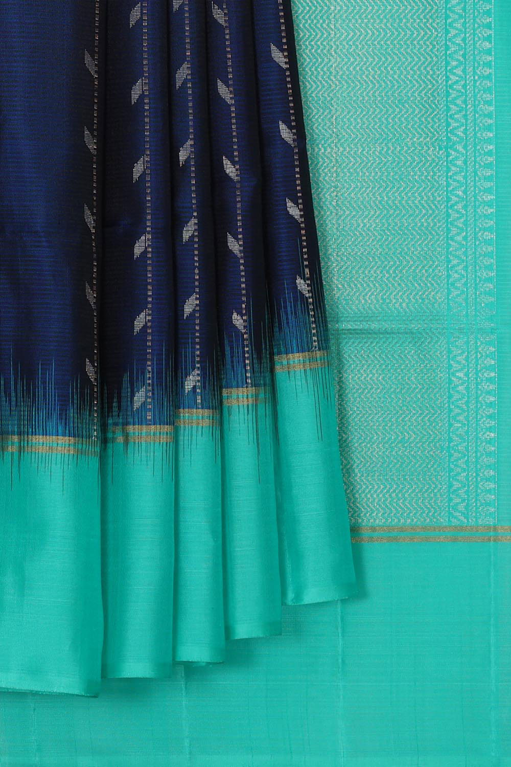 Navy Blue Silk Saree