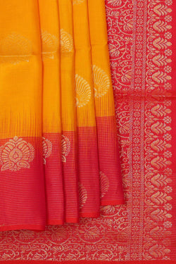 Image of Haldi Yellow Silk Saree