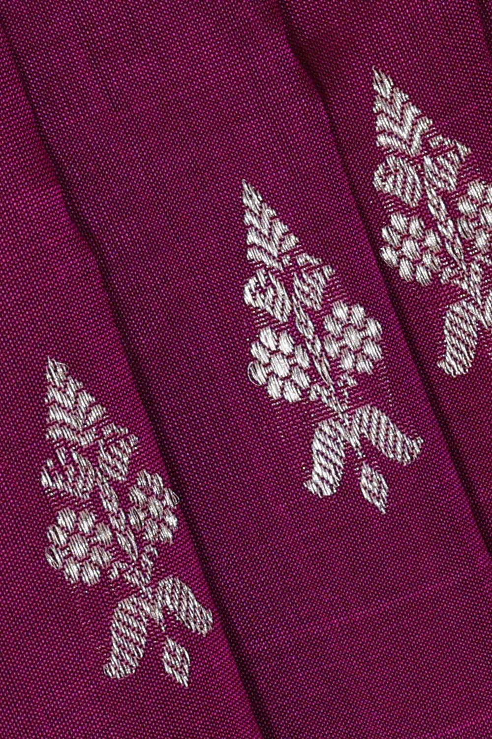 Venkatagiri Silk Dark Magenta Saree