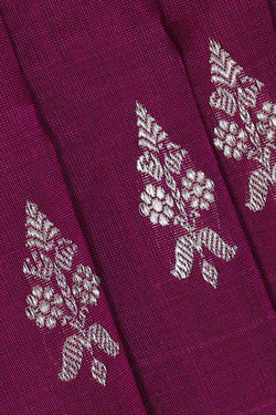 Image of Venkatagiri Silk Dark Magenta Saree