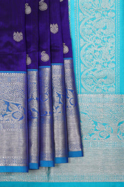 Image of Venkatagiri Silk Purple Saree