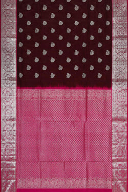 Image of Venkatagiri Silk Maroon Saree