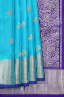 Image of Venkatagiri Silk Sky Blue Saree