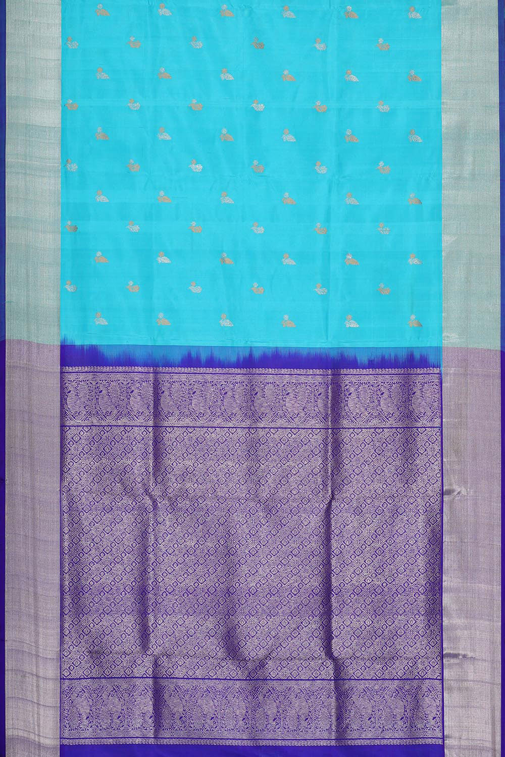 Venkatagiri Silk Sky Blue Saree