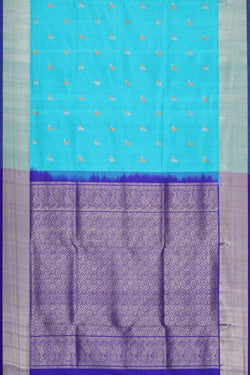 Image of Venkatagiri Silk Sky Blue Saree