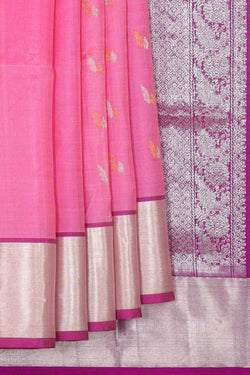 Image of Venkatagiri Silk Pink Saree