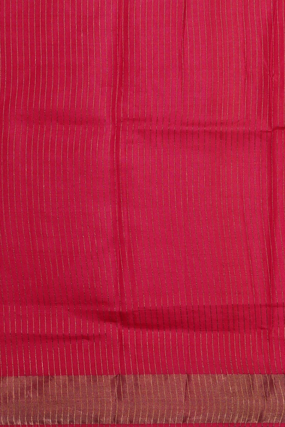 Image of Printed Tussar Silk Rani Pink Saree