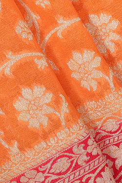 Image of Banarasi Georgette Peach Saree