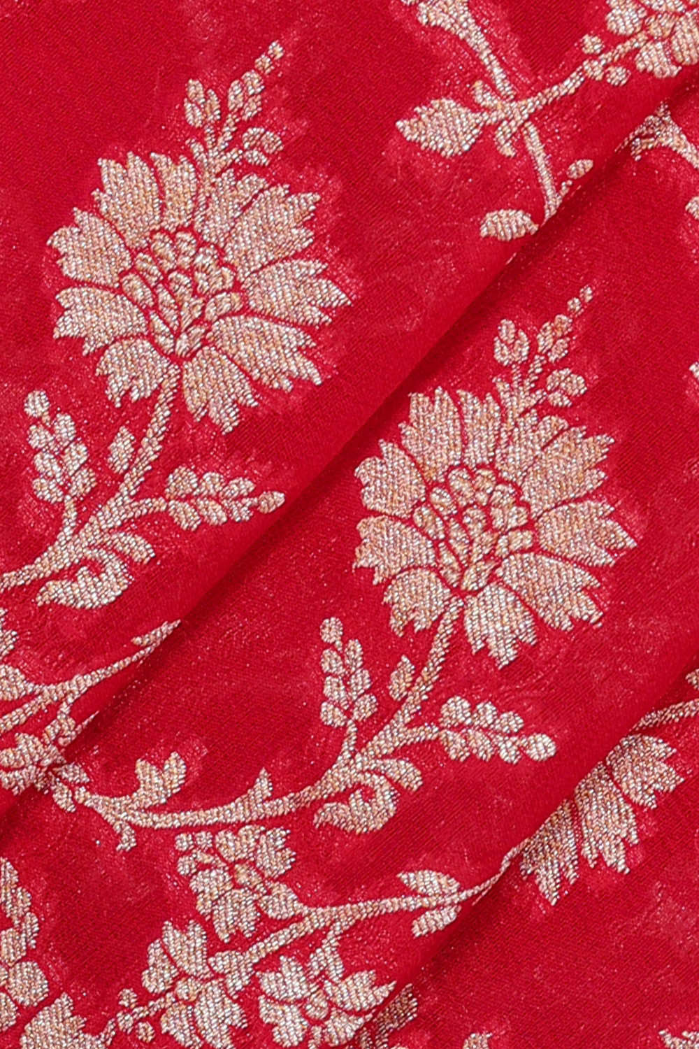 Banarasi Georgette Red Saree