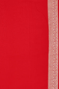 Image of Banarasi Georgette Red Saree