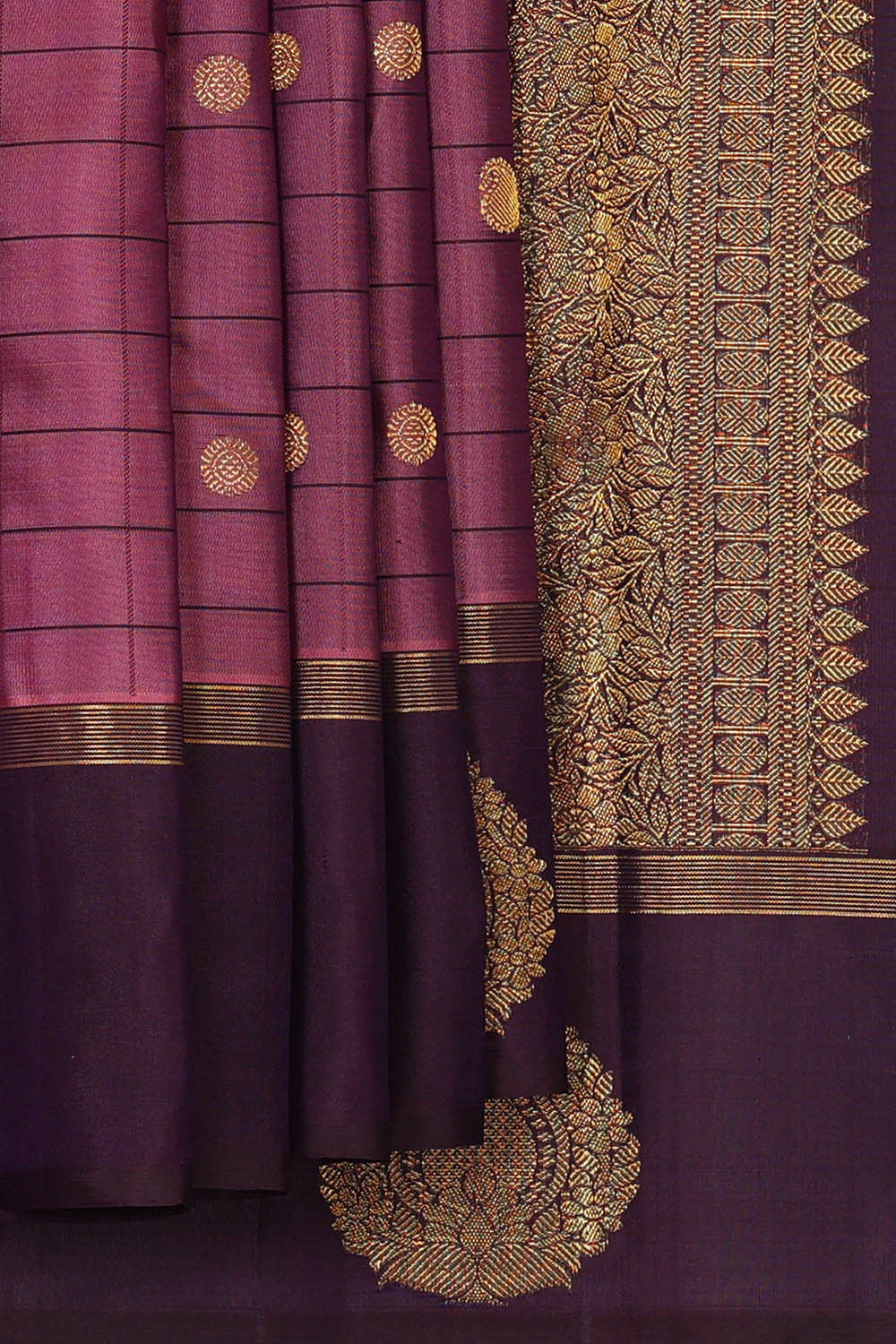 Arani Silk Dark Onion Pink Saree