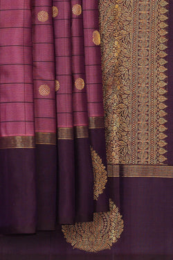 Image of Arani Silk Dark Onion Pink Saree