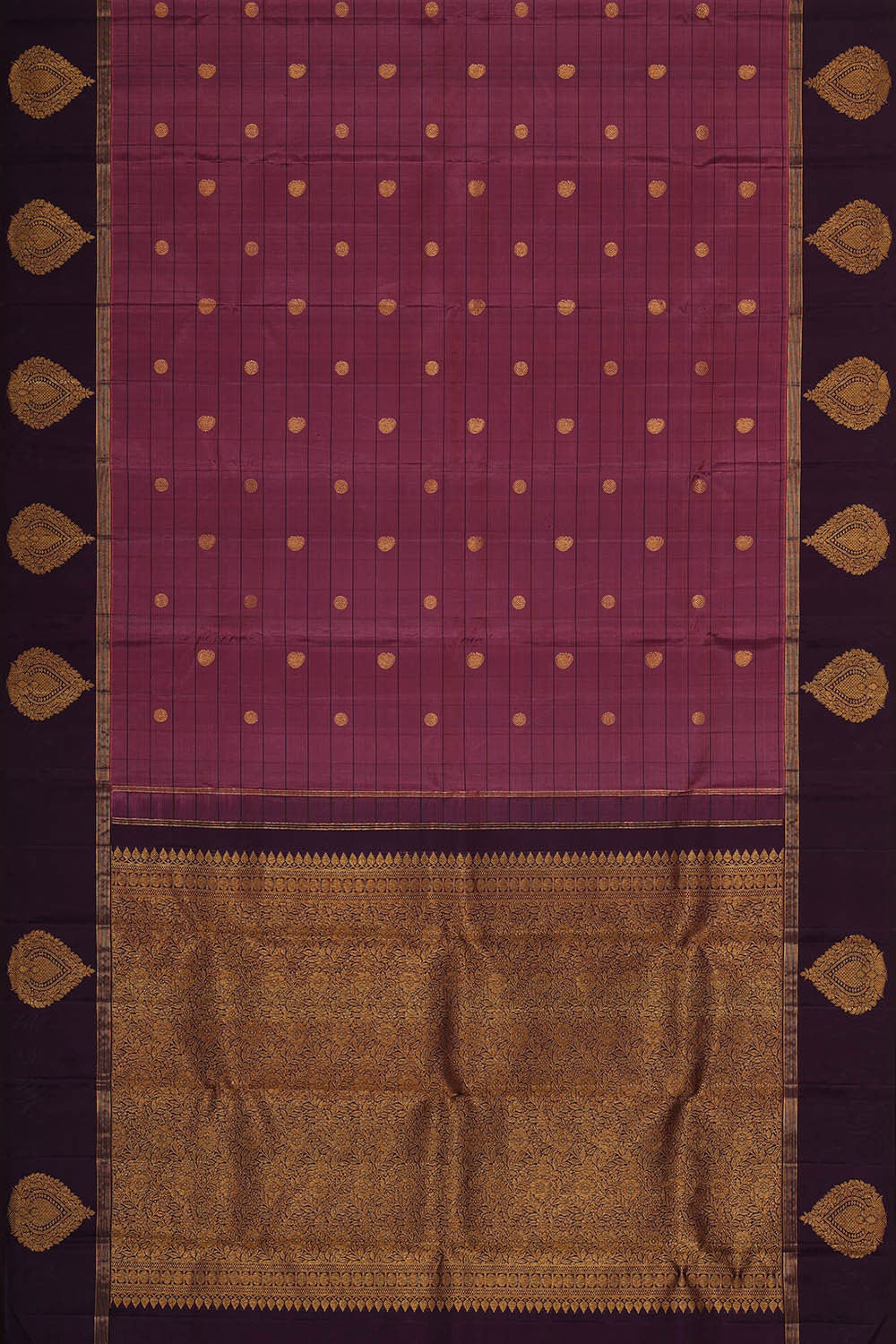 Arani Silk Dark Onion Pink Saree