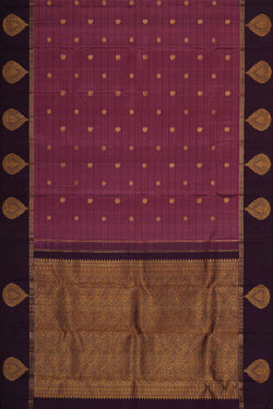 Image of Arani Silk Dark Onion Pink Saree