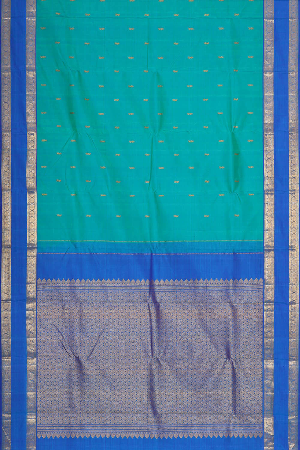 Image of Arani Silk Deep Sea Green Saree