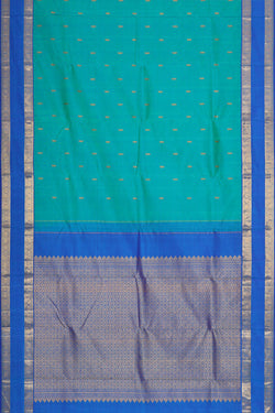 Image of Arani Silk Deep Sea Green Saree