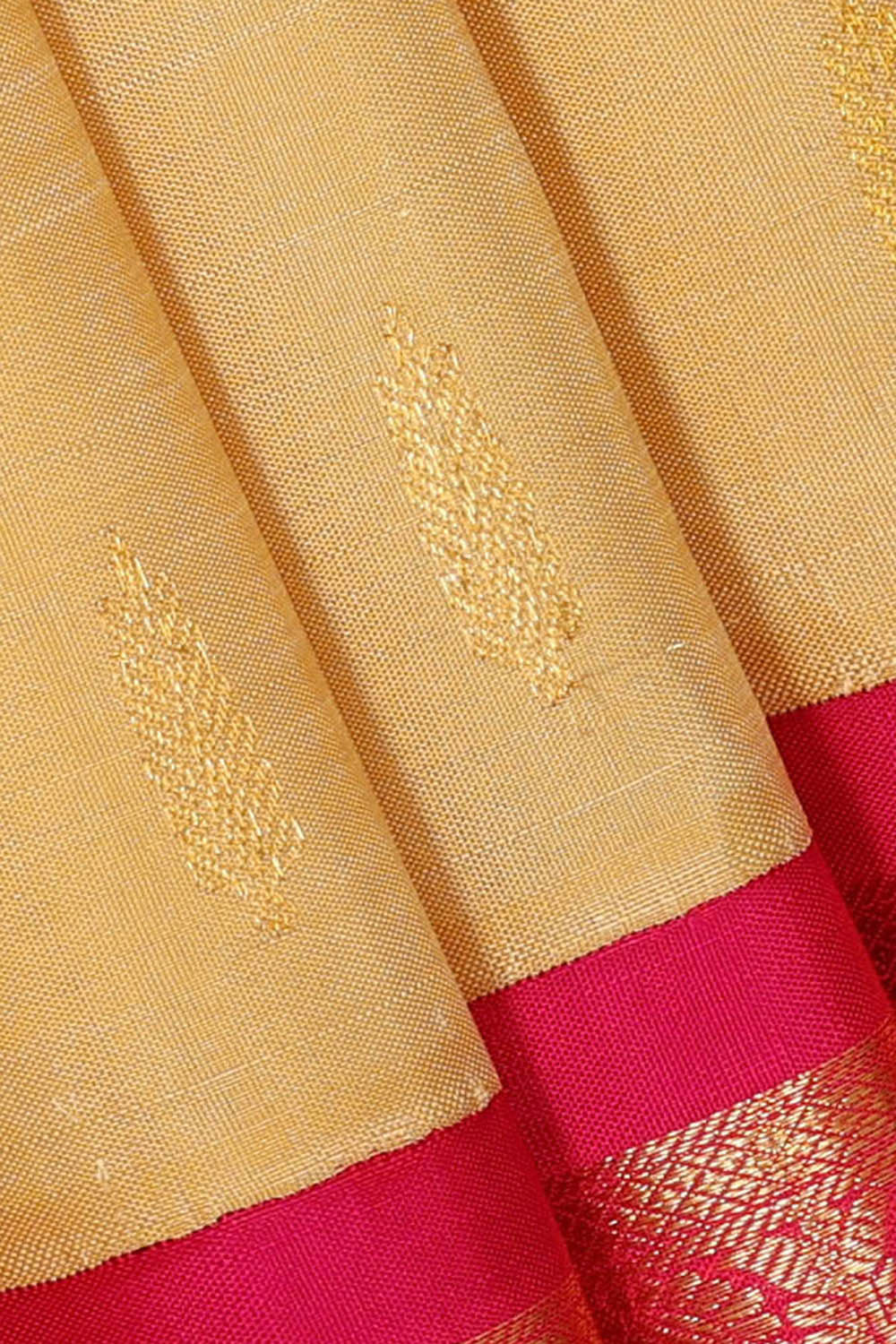 Arani Silk Cream Saree