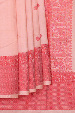 Image of Arani Silk Light Peach Saree