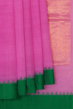 Image of Uppada Cotton Pink Saree