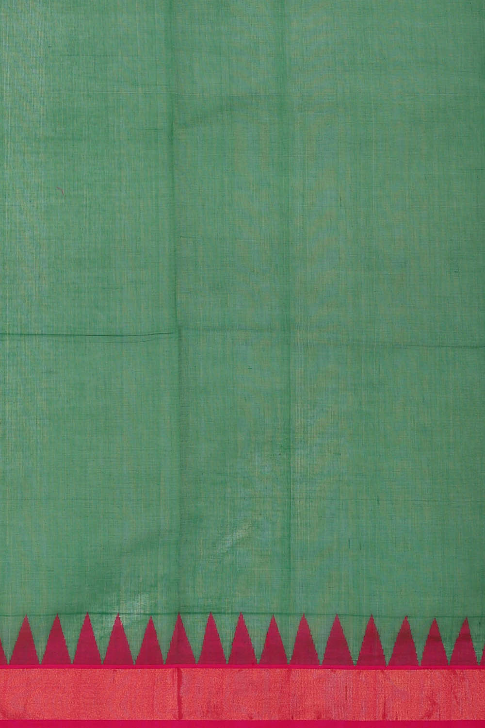 Uppada Cotton Dark Green Saree