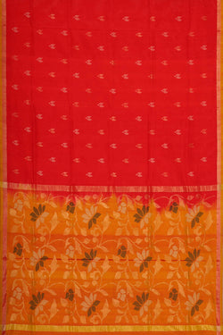 Image of Uppada Silk Red Saree