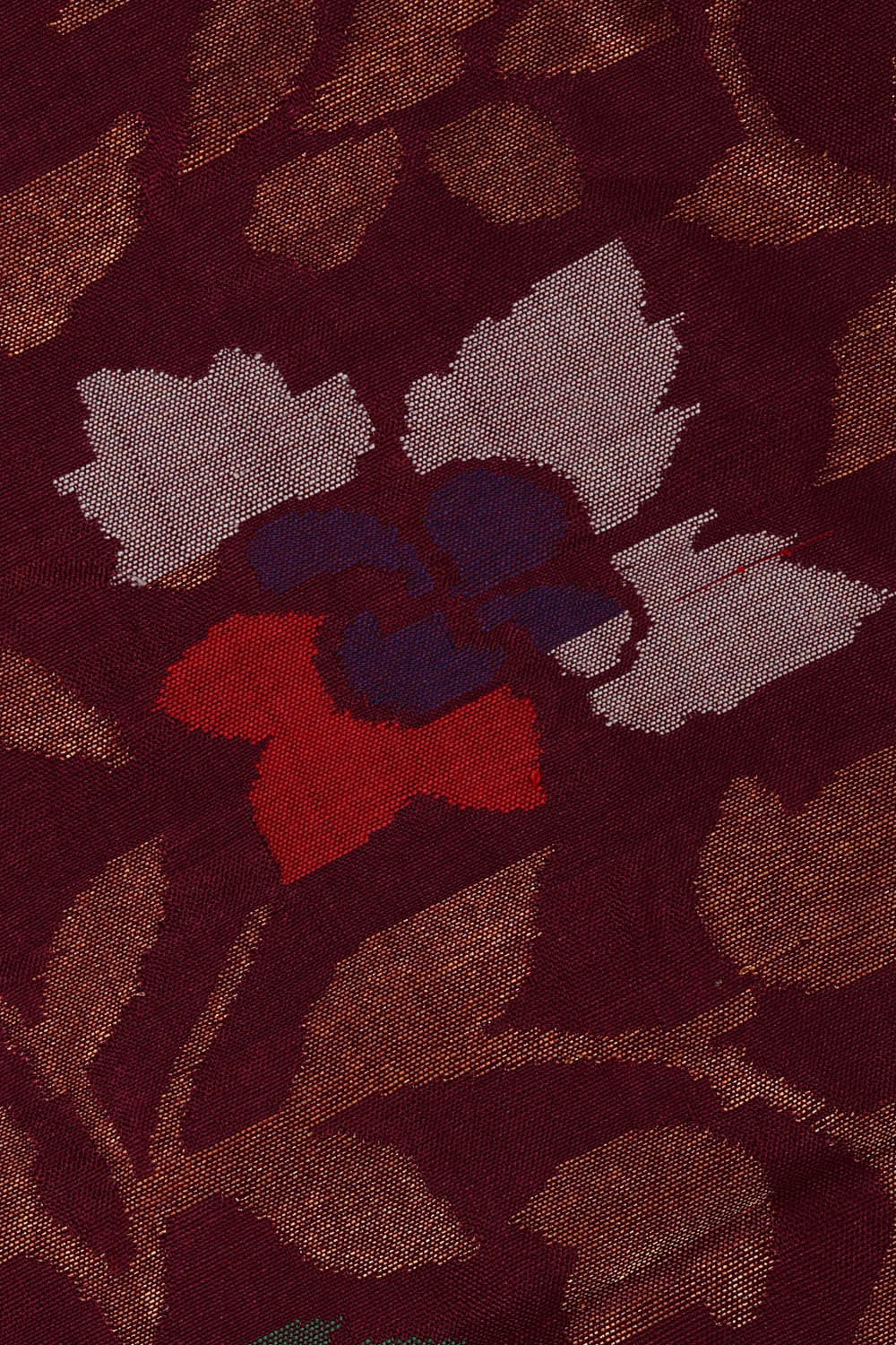 Image of Uppada Silk Wine Red Saree