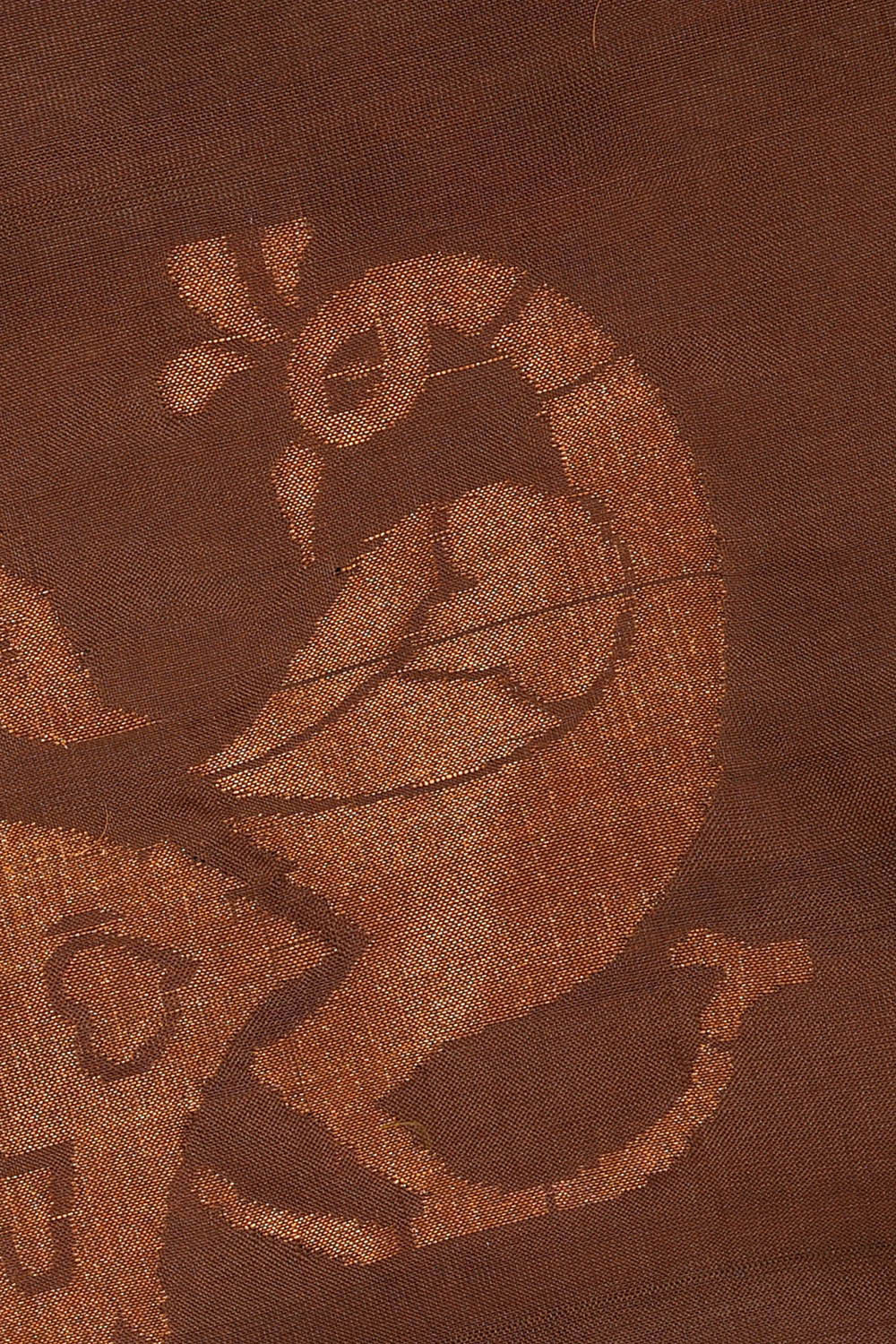 Image of Uppada Silk Dull Green Saree