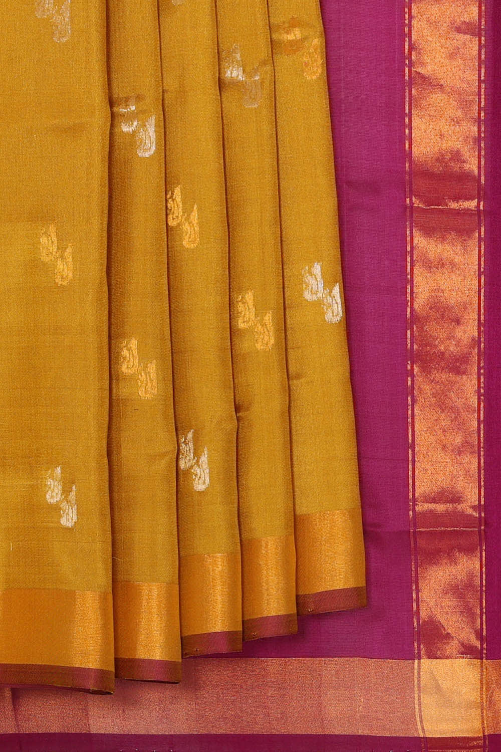 Uppada Silk Mustard Brown Saree