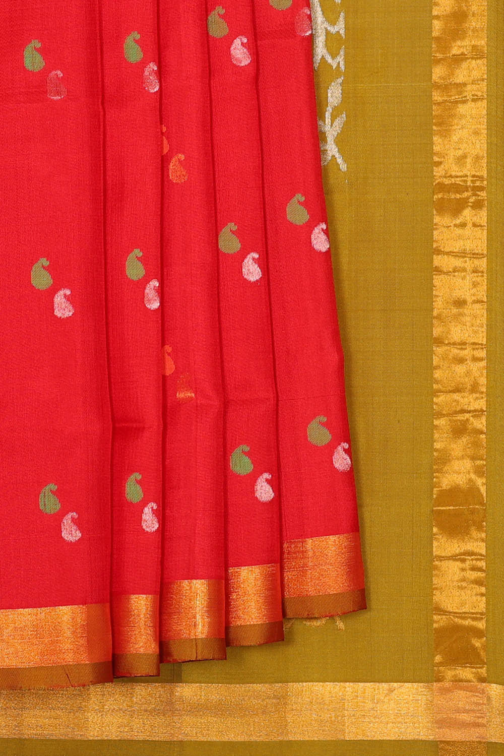 Uppada Silk Red Saree