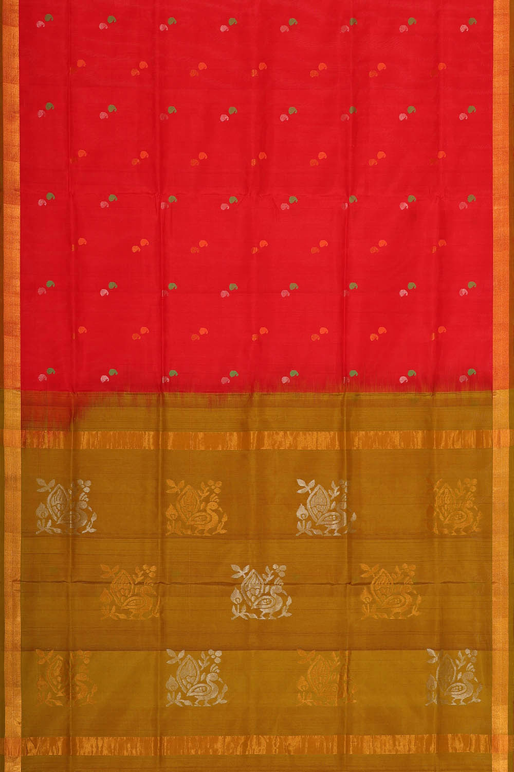 Uppada Silk Red Saree