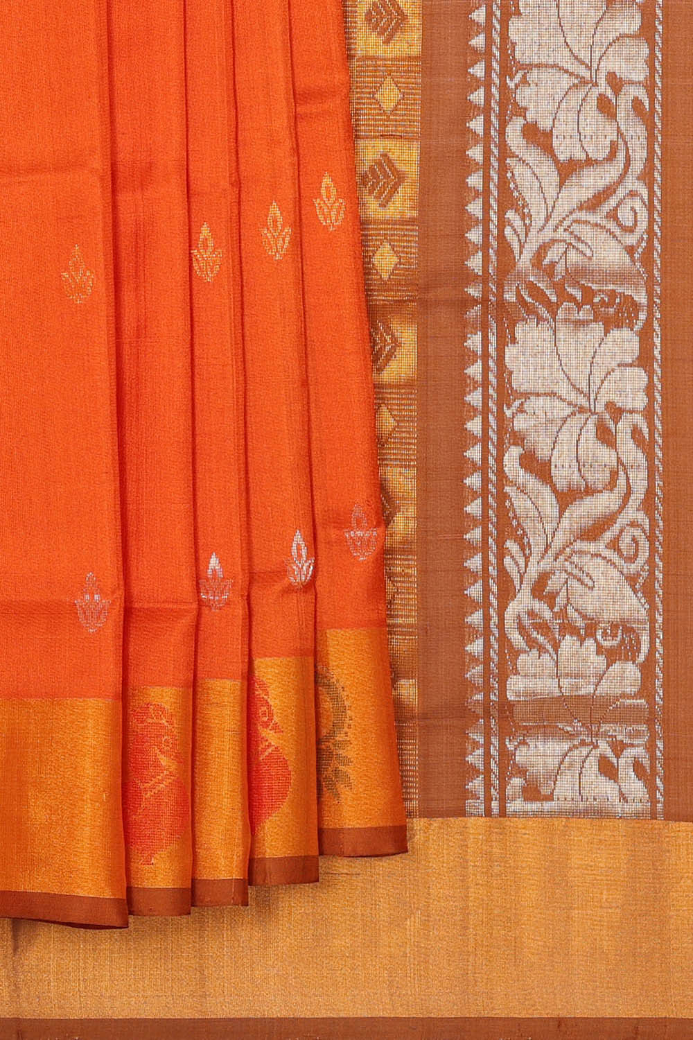 Uppada Silk Orange Saree