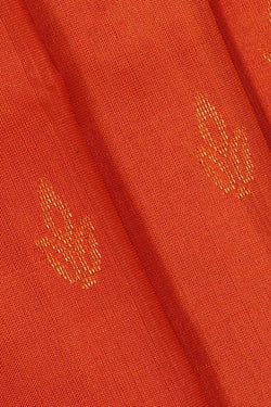 Image of Uppada Silk Orange Saree