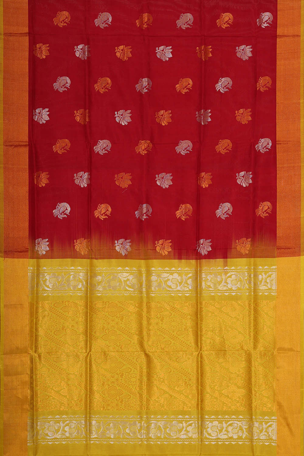 Image of Uppada Silk Red Saree