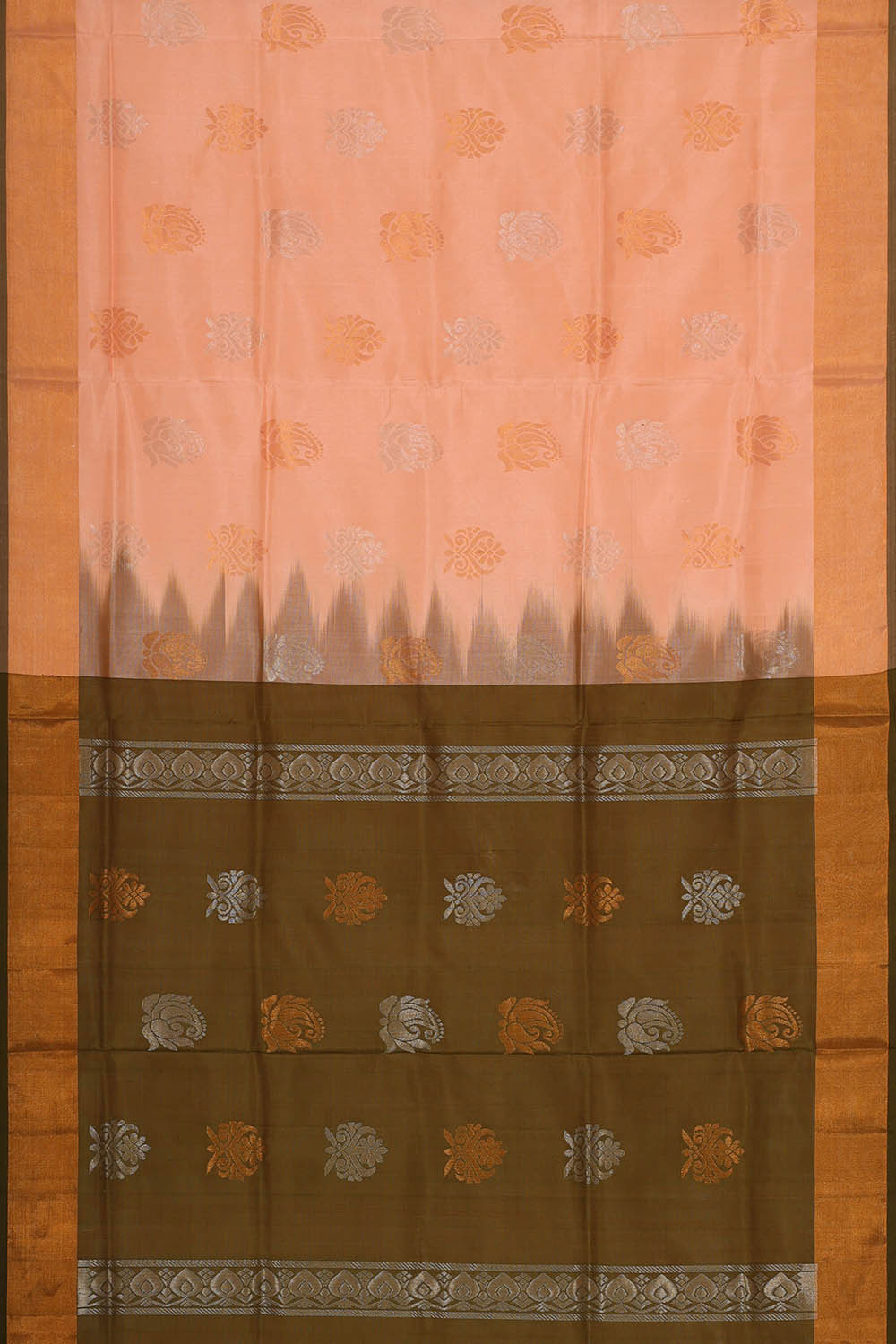 Uppada Silk Light Peach Saree