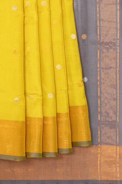 Image of Uppada Silk Yellow Saree