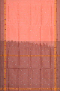 Image of Uppada Silk Peach Saree