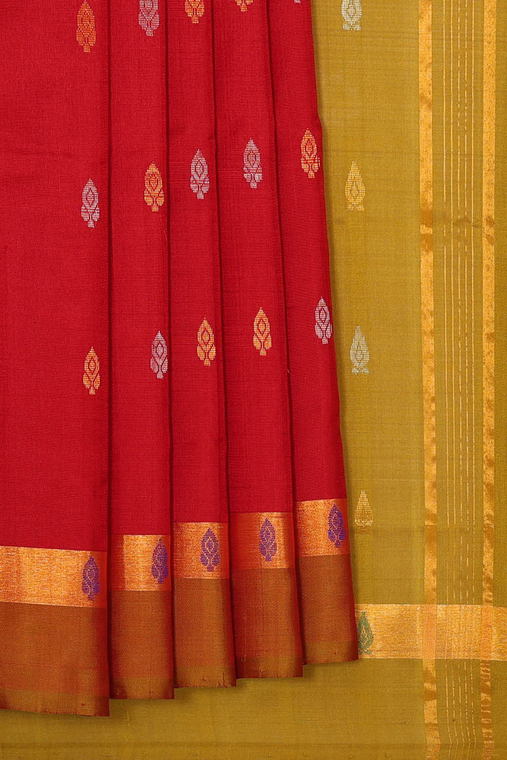 Uppada Silk Red Saree