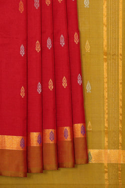 Image of Uppada Silk Red Saree