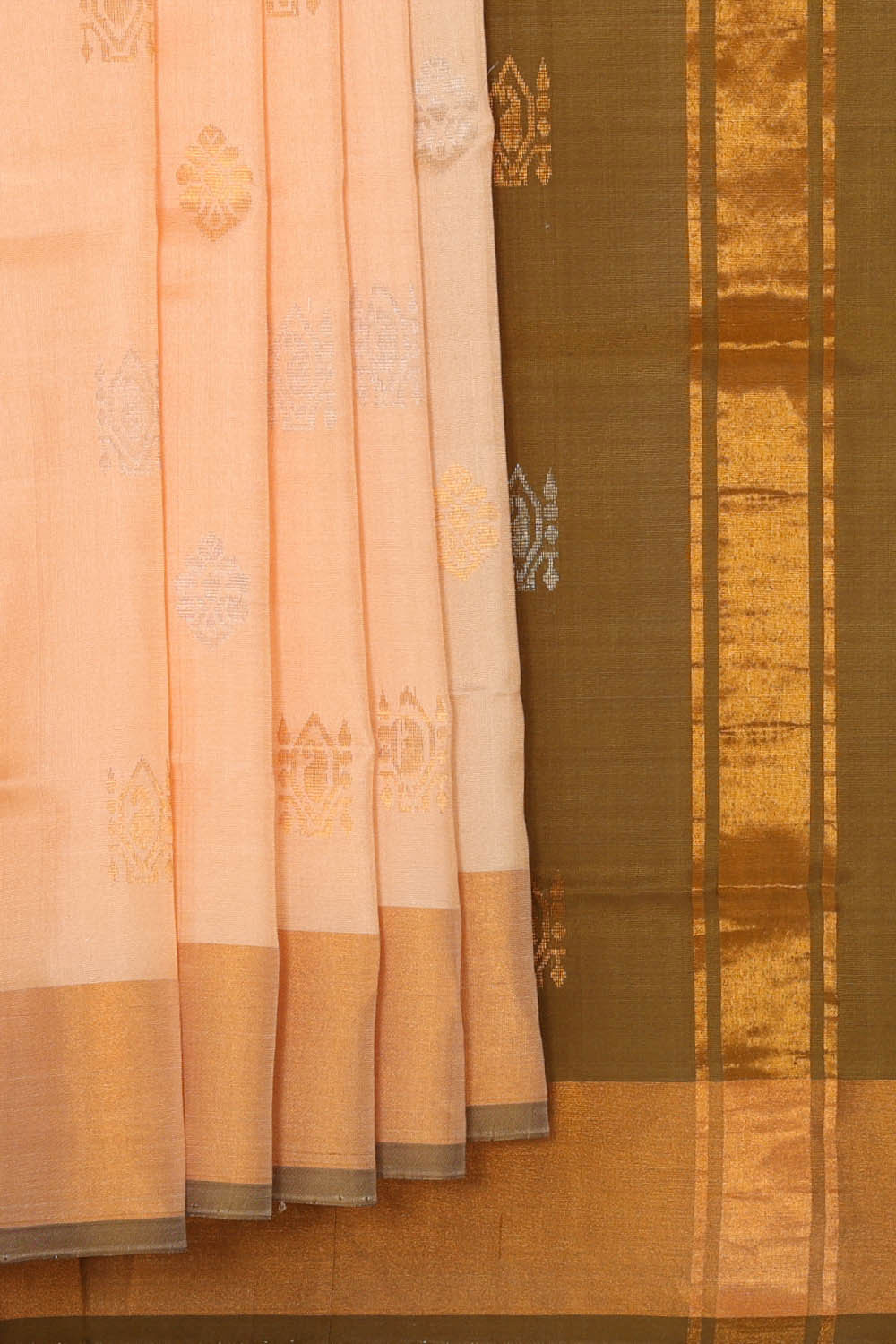 Uppada Silk Light Peach Saree